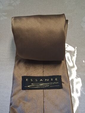 Men's Chocolate Brown Satin Tie